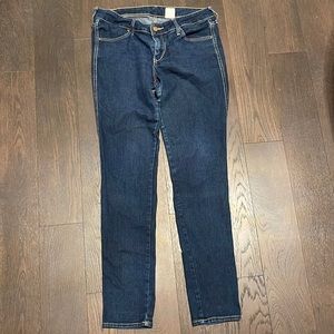These are H&M jeans, size 12, dark blue wash.